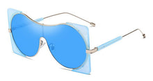 Load image into Gallery viewer, Oversize Half Frame One Piece Square Sunglasses Women