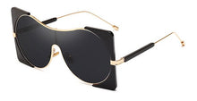 Load image into Gallery viewer, Oversize Half Frame One Piece Square Sunglasses Women