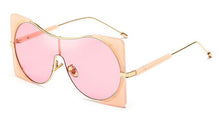 Load image into Gallery viewer, Oversize Half Frame One Piece Square Sunglasses Women