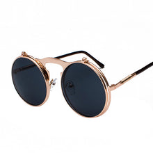 Load image into Gallery viewer, Vintage Steampunk Flip Up Men Sunglasses