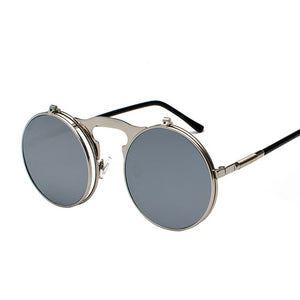 Vintage Steampunk Sunglasses Metal Men
