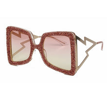 Load image into Gallery viewer, Diamond Oversize Sunglasses Women