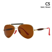 Load image into Gallery viewer, 2019 Modern Vintage Aviation Style Sunglasses Men
