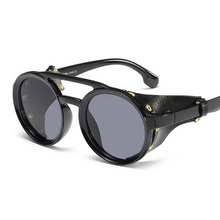 Load image into Gallery viewer, 2019 Steampunk Round Sunglasses Women