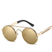 Load image into Gallery viewer, 2019 New Classic Steampunk Round Sunglasses Women