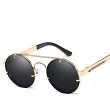 Load image into Gallery viewer, 2019 New Classic Steampunk Round Sunglasses Women
