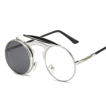 Load image into Gallery viewer, Vintage Steampunk Sunglasses Women Round Metal