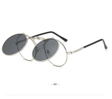 Load image into Gallery viewer, Vintage Steampunk Sunglasses Women Round Metal