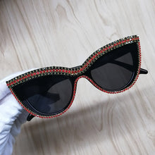 Load image into Gallery viewer, Cat Eye Sunglasses Diamond Sun Glasses Women