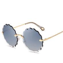 Load image into Gallery viewer, Round Sunglasses Female Flower Shaped Metal