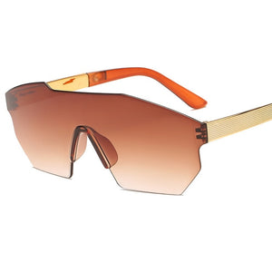 New Oversized Frame Irregular Sunglasses Unisex
