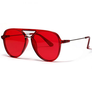2019 New Red Unisex Brand Pilot Sunglasses